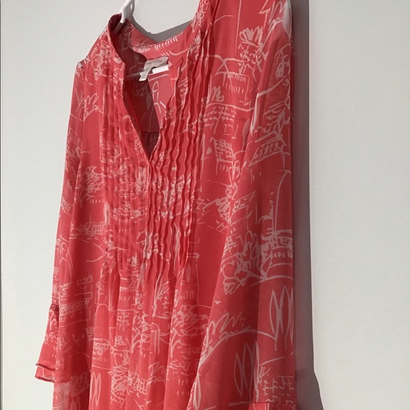 Charter Club ruffled sleeve Top, size S. - Picture 2 of 7